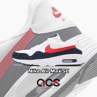 Nike 休閒鞋 Air Max SC 白 黑 紅 氣墊 運動鞋 男鞋 小白鞋 【ACS】 CW4555-103