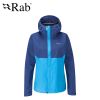 【英國 RAB】Downpour Eco Jacket 透氣防風防水連帽外套 女款 夜落藍/阿拉斯加 #QWG83