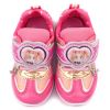 【童鞋城堡】LED燈針織布輕量運動鞋 偶像學園(ID5208-粉)