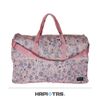 【HAPI+TAS】日本摺疊旅行袋 收納袋 開學袋(H0004-大-森林粉紅)【威奇包仔通】