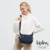 Kipling 都市沉穩藍多袋實用側背包-GABBIE S