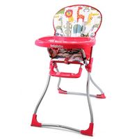 【BabyBabe】 兒童高腳餐椅-紅色