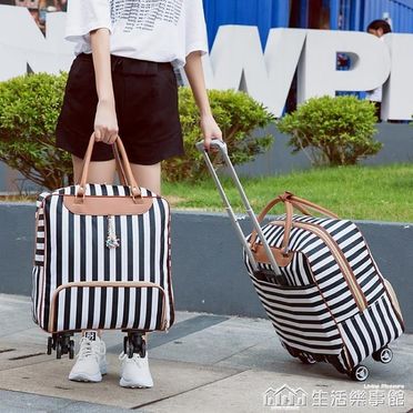 拉桿包旅行包女大容量手提韓版短途旅游行李袋可愛輕便網紅行旅包 NMS