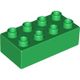 LEGO零件 得寶 2x4 3011 綠色 301128【必買站】樂高零件