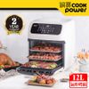 J-【CookPower 鍋寶】12L智能健康氣炸烤箱 AF-1290W