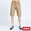 【EDWIN】JERSEYS 涼感寬鬆EJ3迦績短褲-男款(灰卡其)