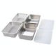 【Arnest】 日本製 不鏽鋼備料保鮮盒6件組 保鮮盒/濾網/附蓋 角型 長方型