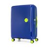 AT美國旅行者 25吋Curio立體唱盤刻紋硬殼可擴充TSA行李箱(航海藍)