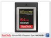 【刷樂天卡滿5000,享10%點數回饋】SanDisk Extreme PRO CFexpress Type B 64GB/64G 1500MB/s 記憶卡(公司貨)