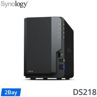 [Seagate NAS碟(3年保) 4TB*2] Synology DS218 NAS(2Bay/Realtek/2GB)