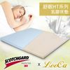 LooCa HT5cm乳膠舒眠床墊(搭贈吸濕排汗布套)-單人3尺