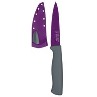 Colourworks 磨刀套+不沾蔬果刀(紫)