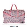 【HAPI+TAS】日本摺疊旅行袋 收納袋 開學袋(H0004-大-森林粉紅)【威奇包仔通】