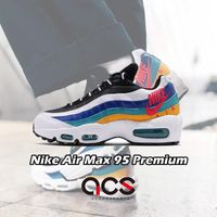 Nike 慢跑鞋 Air Max 95 Premium 白 紅 金 藍 女鞋 休閒鞋 氣墊 【ACS】 CI1900-123