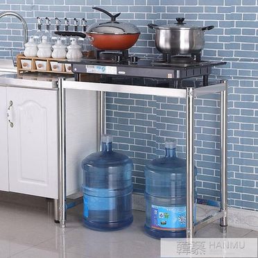 廚房不銹鋼置物架單層架微波爐架一層烤箱架菜架鍋架碗架80高