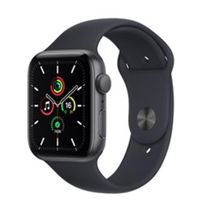 Apple Watch SE GPS , 44mm 太空灰色鋁金屬錶殼 搭午夜色運動錶帶 _ 台灣公司貨