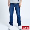 EDWIN 迦績 EJ7透氣中腰錐形牛仔褲(原藍磨)-男款