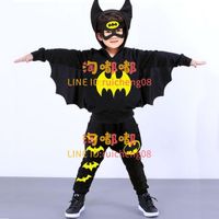 萬圣節化妝舞會演出服蝙蝠俠服裝COS角色扮演兒童表演服套裝【淘嘟嘟】