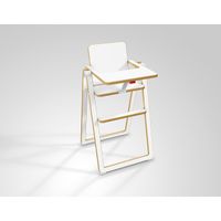 奧地利SUPAflat 兒童折疊高腳餐椅-白色