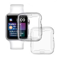 Apple Watch透明保護殼 TPU矽膠全包錶殼 適用 Apple Watch 7 6 5 SE保護殼 41 45