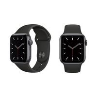 APPLE 蘋果 Watch SE GPS太空灰色鋁金屬錶殼+黑色運動型錶帶44mm