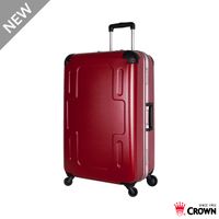 CROWN皇冠 十字鋁框拉桿箱 行李箱/旅行箱-27吋(紅色)