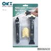 【ORX】矽利康塑鋼刮刀+抹刀 PW-111(專業/快速/矽力康刮刀頭/抹平工具/矽力康/Silicone/台灣製)