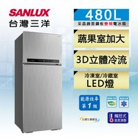 台灣三洋 SANLUX 480L 變頻雙門冰箱 SR-C480BV1B