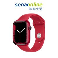 Apple Watch S7 GPS 45mm 紅色鋁金屬-紅色運動型錶帶［預約賣場］