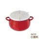 PETIT COOK 日本進口 搪瓷16公分油炸鍋(紅) HB1678R