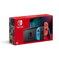 Nintendo 任天堂 Switch新型電力加強版主機 電光紅&電光藍 台灣公司貨