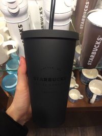 韓國 星巴克 黑色 Starbucks 基本款  隨行杯 馬克杯 塑膠杯 環保杯 吸管杯