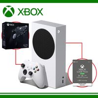 Microsoft 微軟 Xbox Series S 台灣專用機 + XBOX Game Pass Ultimate 3個月 +XBOX Series 2 無線控制器