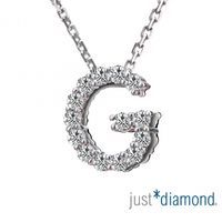 【Just Diamond】Love Words系列 18K金 鑽石墜子-G