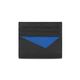 Tonino Lamborghini藍寶堅尼 小牛皮荔枝紋黑藍名片夾/卡夾(PATL1945-0003)