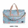 【HAPI+TAS】日本摺疊旅行袋 收納袋 開學袋(H0004-大-藍色海星貝殼)【威奇包仔通】