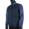 Mizuno [32TE059620] 男 夾克 外套 背心 長袖可拆 防風 防潑 保暖 彈性佳 兩穿 鋪棉 藍
