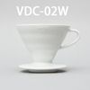日本進口 hario vdc-02w /2-4人陶瓷錐形濾杯 附咖啡匙 白色v60手沖濾器 (10折)