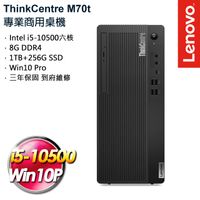 (商用) Lenovo ThinkCentre M70t (i5-10500/8G/1TB+256G SSD/W10P)