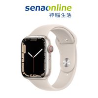 現貨 Apple Watch S7 LTE 45mm 星光鋁金屬-星光色運動型錶帶
