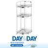 [特價]【DAY&DAY】不鏽鋼掛放兩用三層轉角置物架(ST3033S-3CH