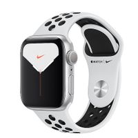 Apple Watch Nike+SE GPS版-銀色鋁金屬錶殼配白色 Nike 運動錶帶_44mm MYYH2TA/A