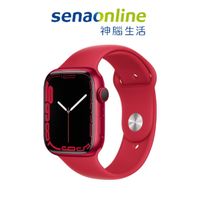 Apple Watch S7 LTE 45mm 紅色鋁金屬-紅色運動型錶帶［預約賣場］