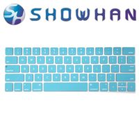 【SHOWHAN】Apple MacBook Pro Touch Bar 13吋英文鍵盤膜 白藍