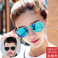 seoul show首爾秀 彈簧腳金屬框雷朋款太陽眼鏡UV400墨鏡 A103