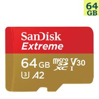 SanDisk 64GB 64G microSDXC【Extreme 160MB/s】microSD micro SD SDXC U3 4K V30 A2 C10 SDSQXA2-064G 手機記憶卡