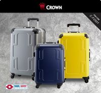 CROWN 皇冠 C-F2501 十字拉桿箱 輕量 鋁框 旅行箱 行李箱 霧面藍色 27吋
