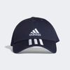 Adidas Bball 3S Cap Ct [GE0750] 男女 老帽 鴨舌帽 棒球帽 六分割 經典款 防曬 深藍