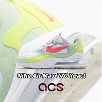 Nike 休閒鞋 Wmns Air Max 270 React 白 紅 女鞋 氣墊 厚底 運動鞋 【ACS】 DB5927-161