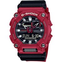 CASIO 卡西歐 G-SHOCK 潮流工業風雙顯計時手錶-紅 GA-900-4A